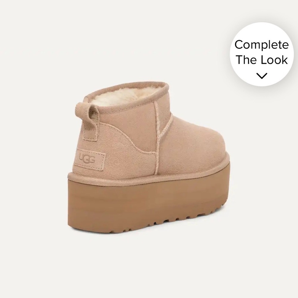 UGG Women's Beige Platform Boots